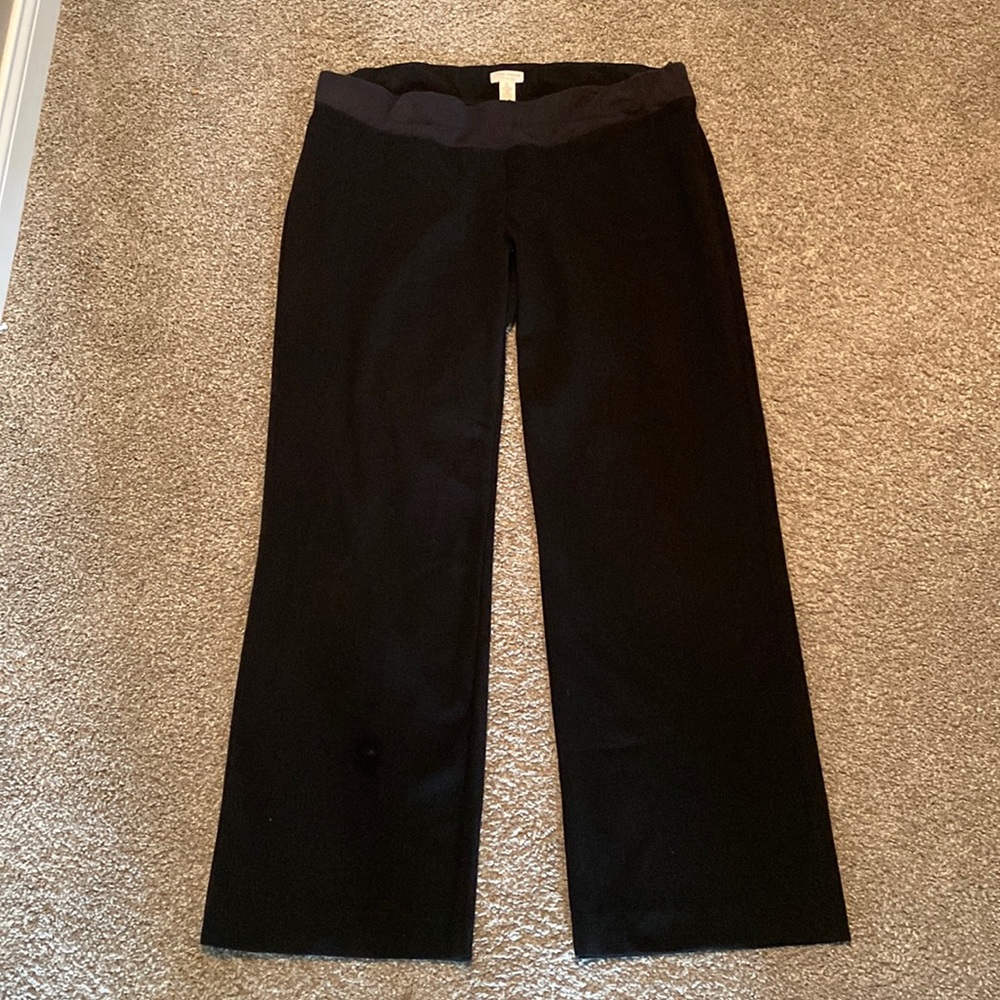 Three Seasons Black Maternity Dress Pants, Size XL